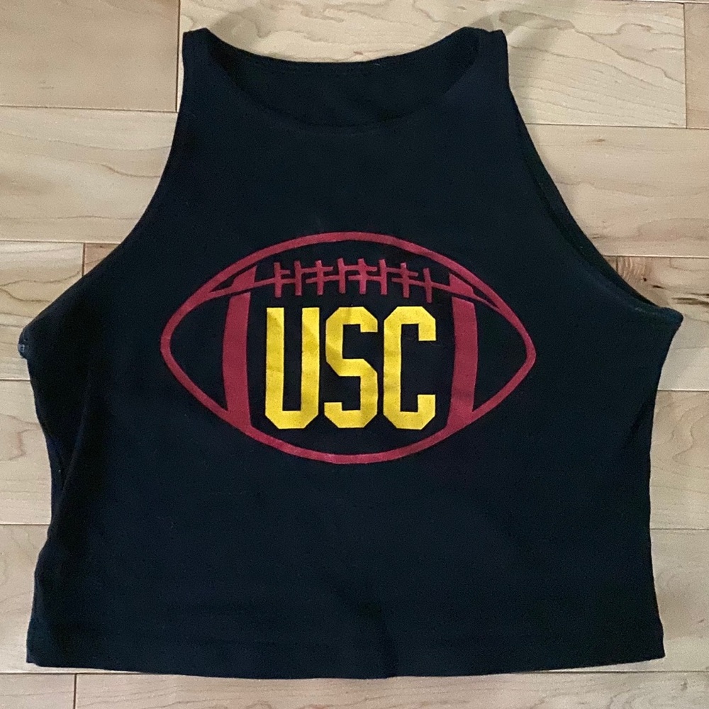 USC Football crop top